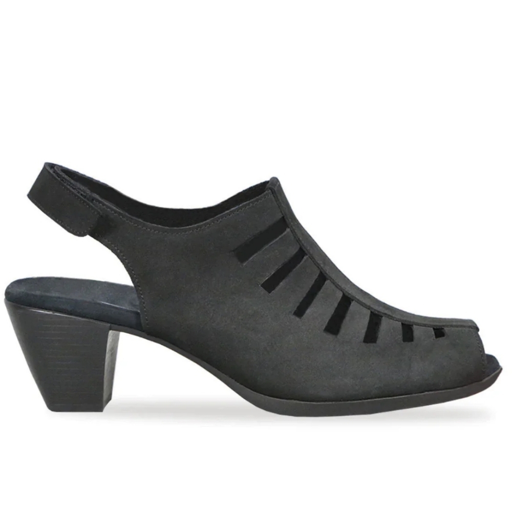 Munro‎ Abby Slingback Sandal, Heeled, Size 11 Narrow, Black